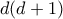 d(d+1)