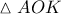 \vartriangle AOK
