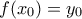 f(x_{0})=y_{0}