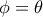 \phi=\theta