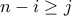 n-i\geq j
