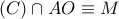 (C)\cap{AO} \equiv M