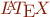 \color{dred}\LaTeX