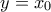 y=x_0