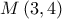 \displaystyle{M\left( {3,4} \right)}