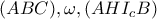  (ABC), \omega, (AHI_{c}B) 