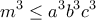 \displaystyle{m^3\leq a^3b^3c^3}