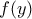f(y)