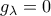 g_{\lambda}=0