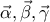 \vec{\alpha},\vec{\beta},\vec{\gamma}