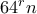 64^r n
