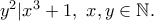 y^2 |x^3 + 1, \ x,y \in \Bbb{N}.