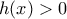 h(x)>0