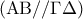 ({\rm A}{\rm B}//\Gamma \Delta )