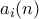 a_{i}(n)