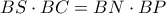 BS\cdot BC=BN\cdot BP
