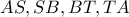 AS, SB, BT, TA
