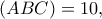 (ABC)=10,