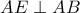 AE\perp AB
