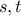 s,t