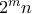 2^m n