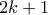 2k + 1