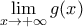 \lim \limits_{x \rightarrow +\infty} g(x)