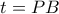 t=PB