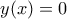 y(x)=0
