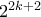2^{2k+2}