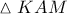 \vartriangle KAM