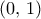 (0,\,1)