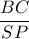 \dfrac{BC}{SP}