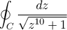 \displaystyle \oint_{C} \frac{dz}{\sqrt{z^{10}+1}}