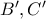 B', C'