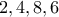 2,4,8,6