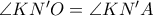 \angle KN'O=\angle K N'A