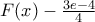 F(x)-\frac{3e-4}{4}