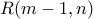 R(m-1,n)