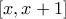 [x,x+1]