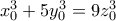 x_0^3+5y_0^3=9z_0^3