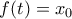 f(t)=x_0