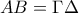 AB=\Gamma\Delta